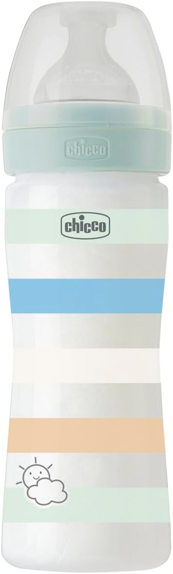 Chicco Well-Being Plastic Feeding Bottle for Boy