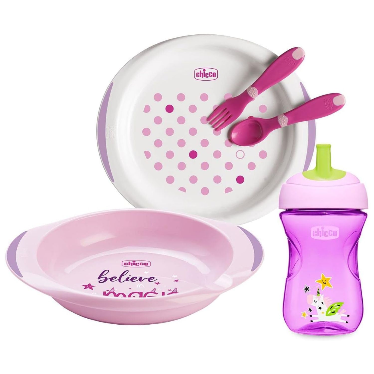 Chicco Ch16201-10 Weaning Set 12M+ Girl