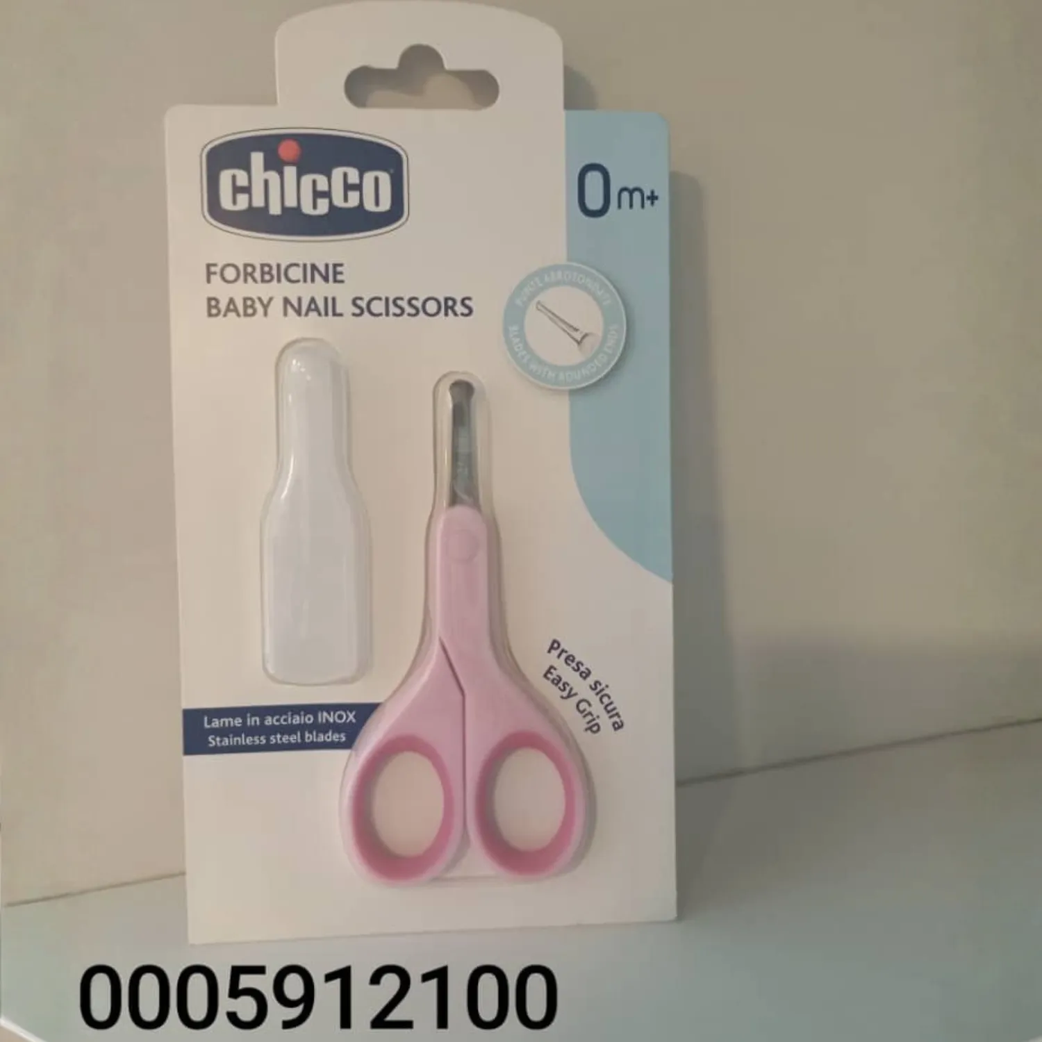 Chicco Baby Nail Scissors with Case - 0m+