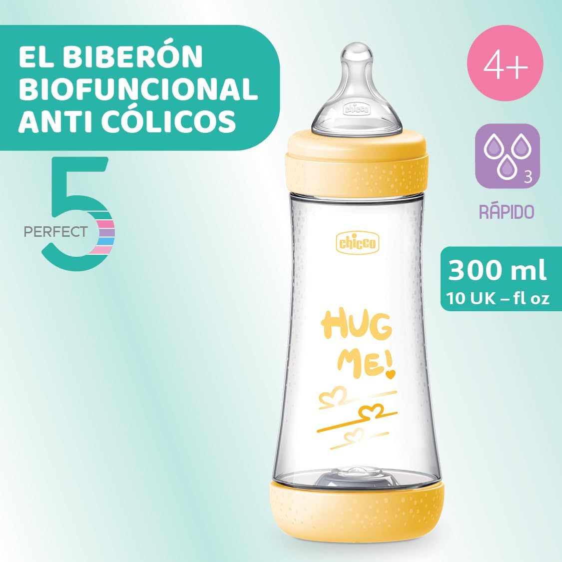 Chicco Perfect 5 Feeding Bottle 300ml