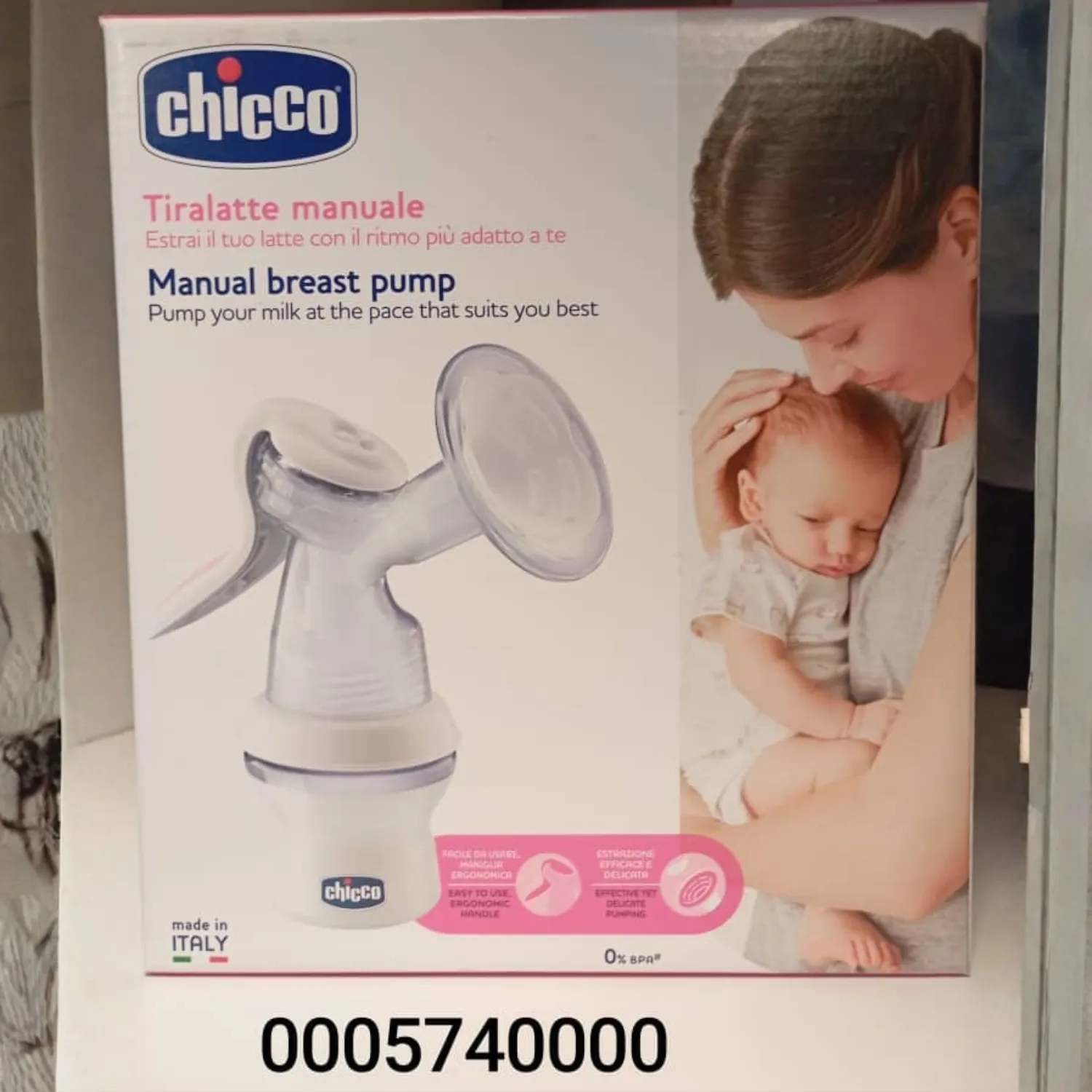 Chicco Manual Breast Pump - Ergonomic & Gentle Design