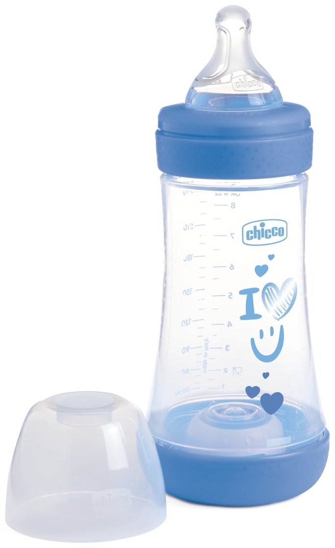 Chicco Perfect 5 Anti-Colic Bottles with Medium Flow Silicone Teat